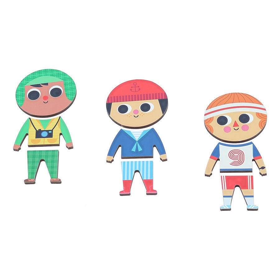 Puzzle Jules à habiller en bois