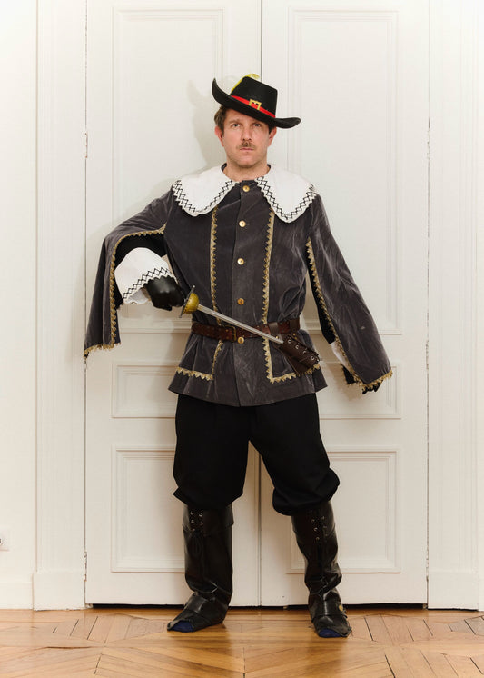 Déguisement Mousquetaire gris